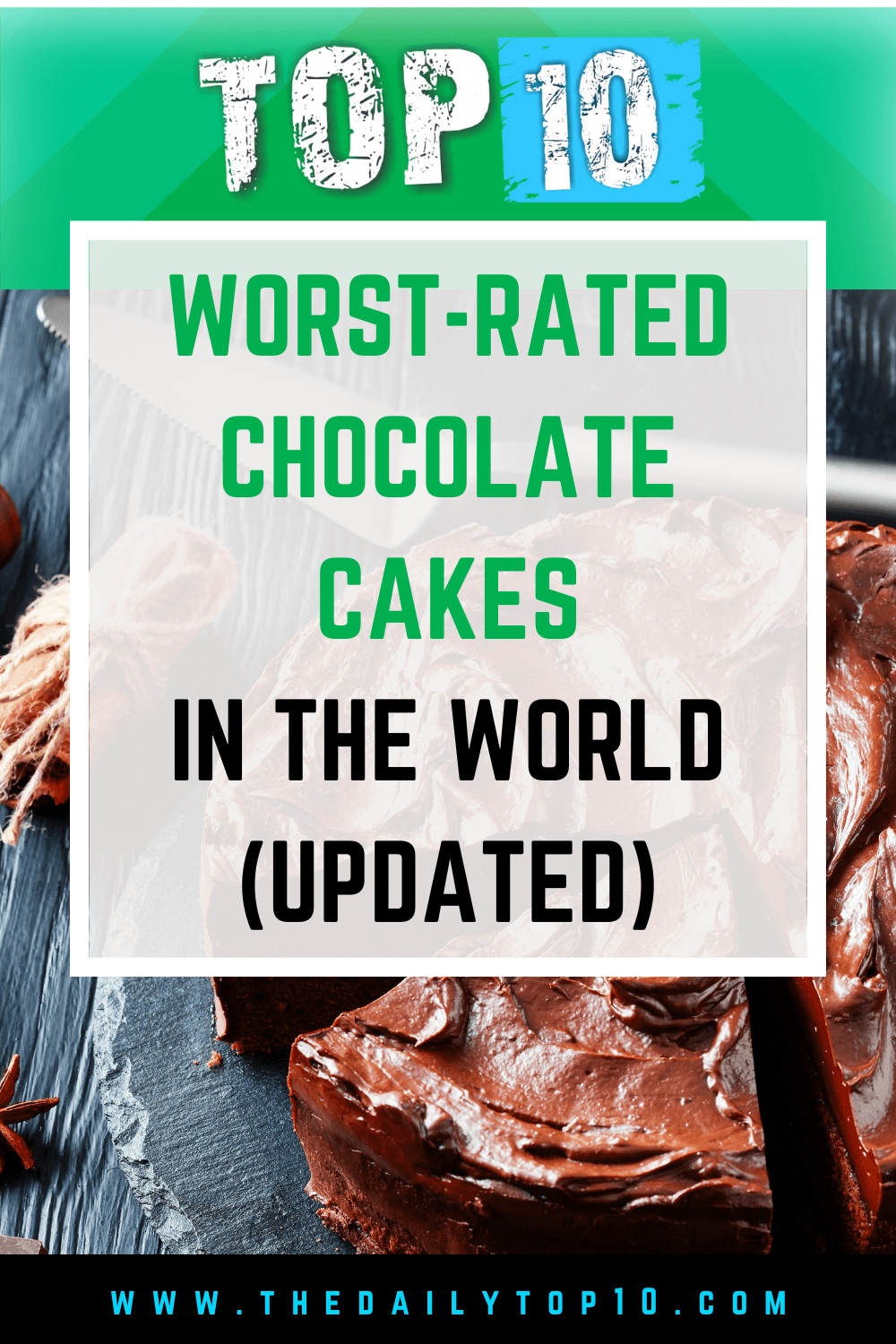 Top 10 Worst-Rated Chocolate Cakes In The World (Updated)