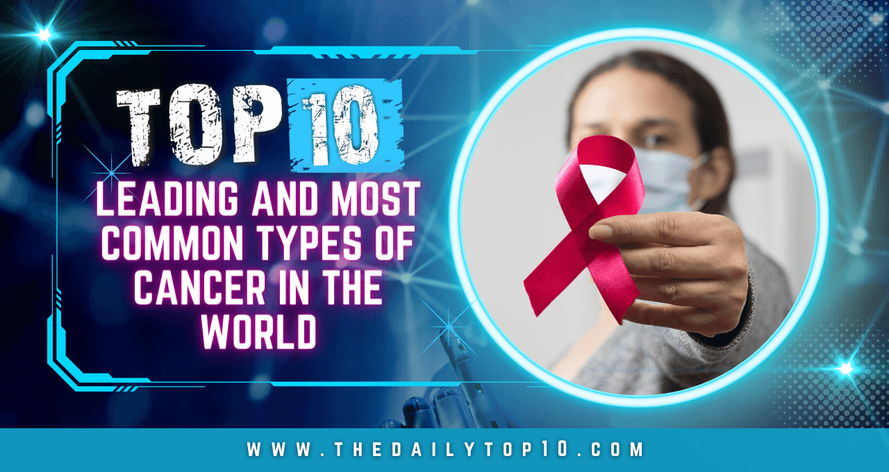 Top 10 Leading and Most Common Types of Cancer in the World