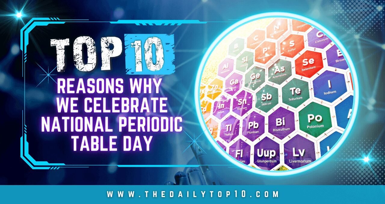 Top 10 Reasons Why We Celebrate National Periodic Table Day