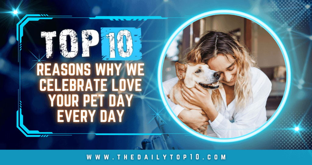Top 10 Reasons Why We Celebrate Love Your Pet Day Every Day