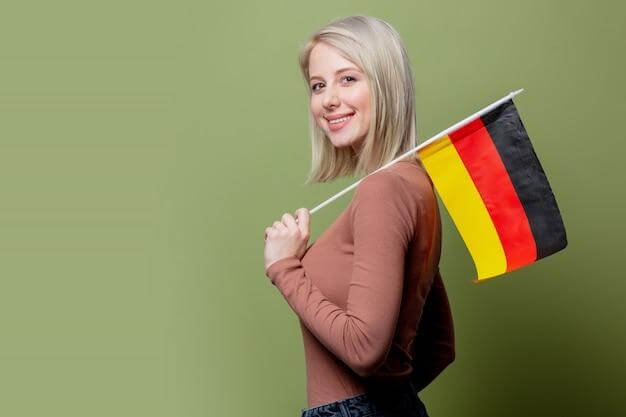 Women With German Flag